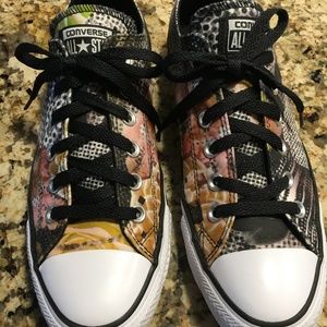 Converse All Star Digital Floral Sneaks, sz 9, EUC